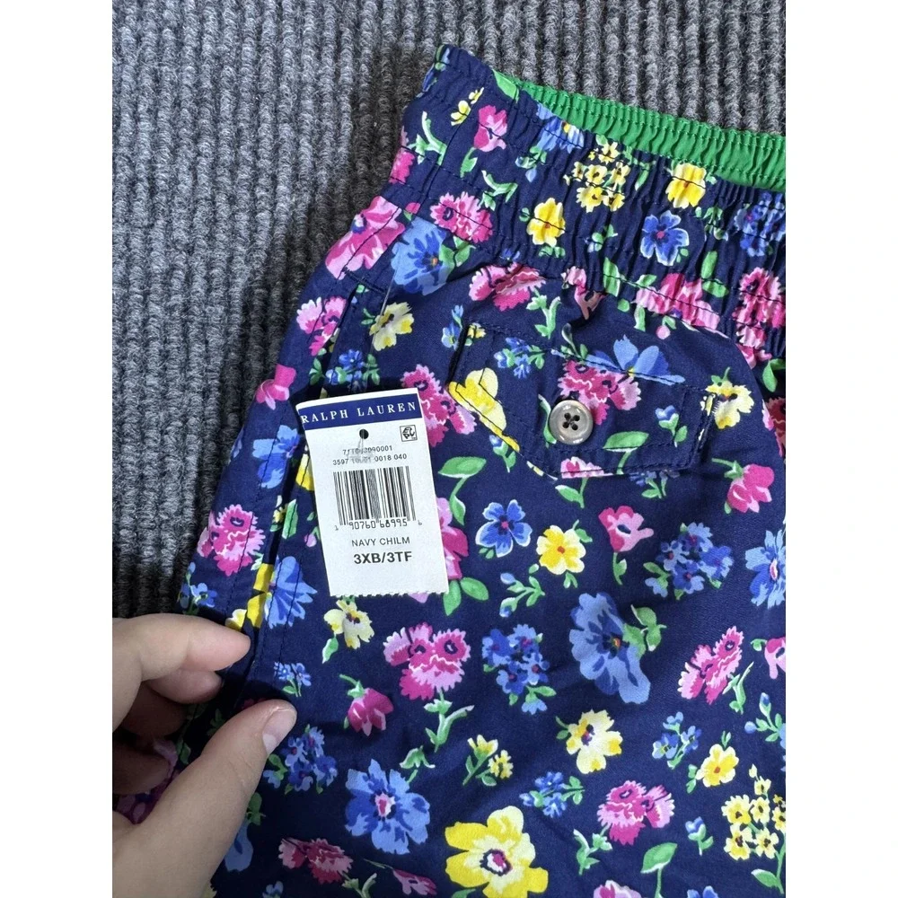 Polo Ralph Lauren Swim Trunk Shorts Bathing Suit 3XL Big 3XB Floral Pony AOP
